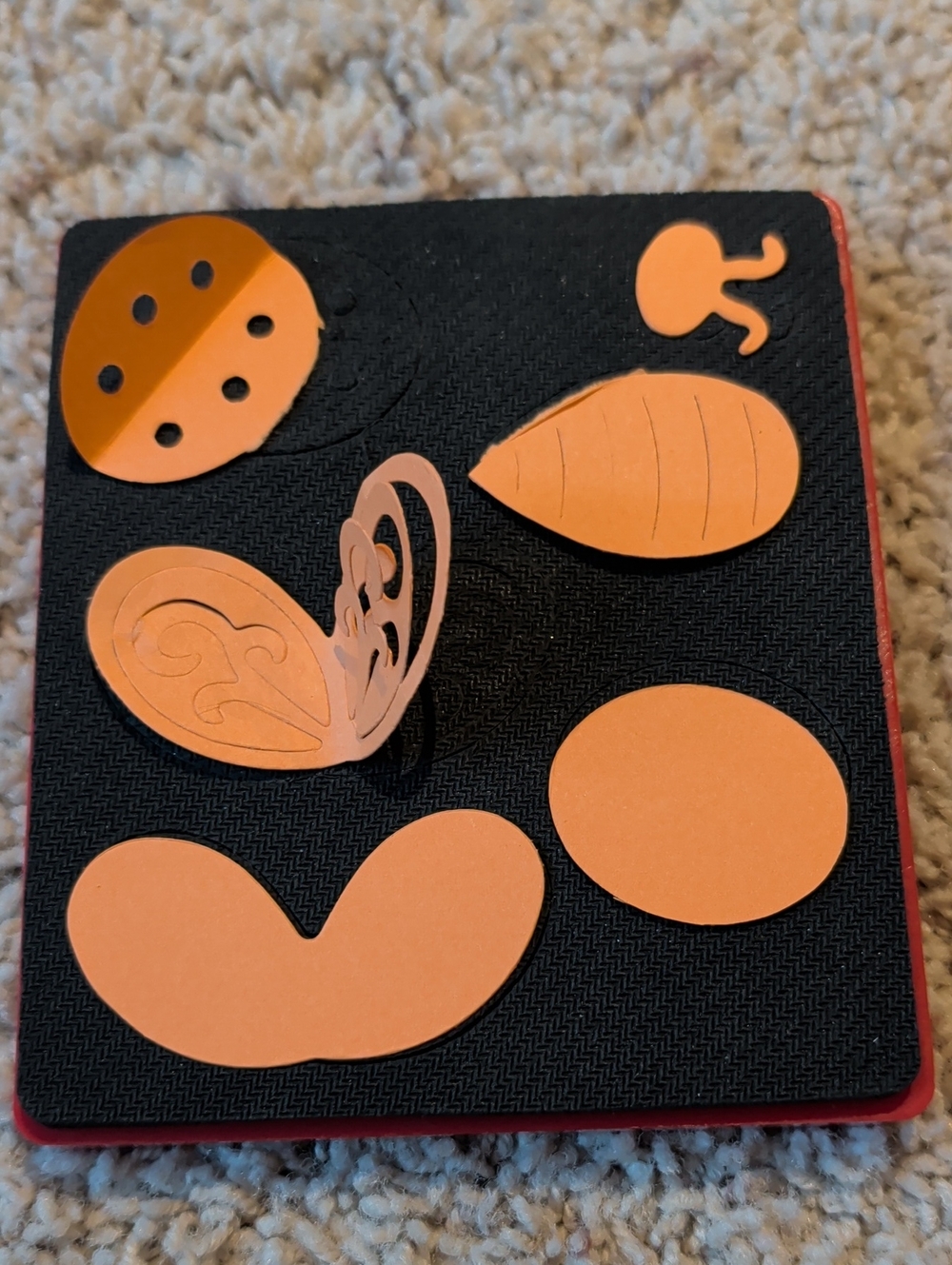 Sizzix Orange Craft Foam Die-Cut Shapes Set